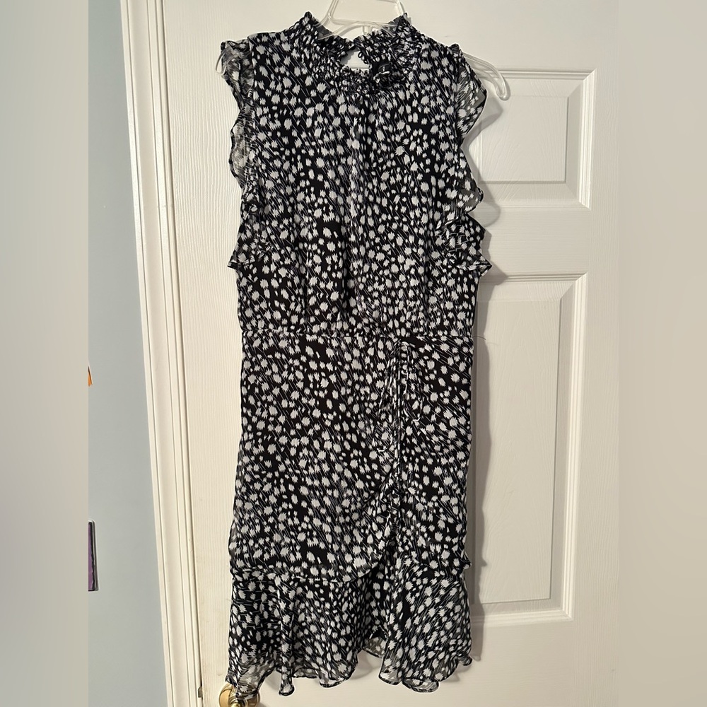 Sam Edelman Black and White Patterned Dress
